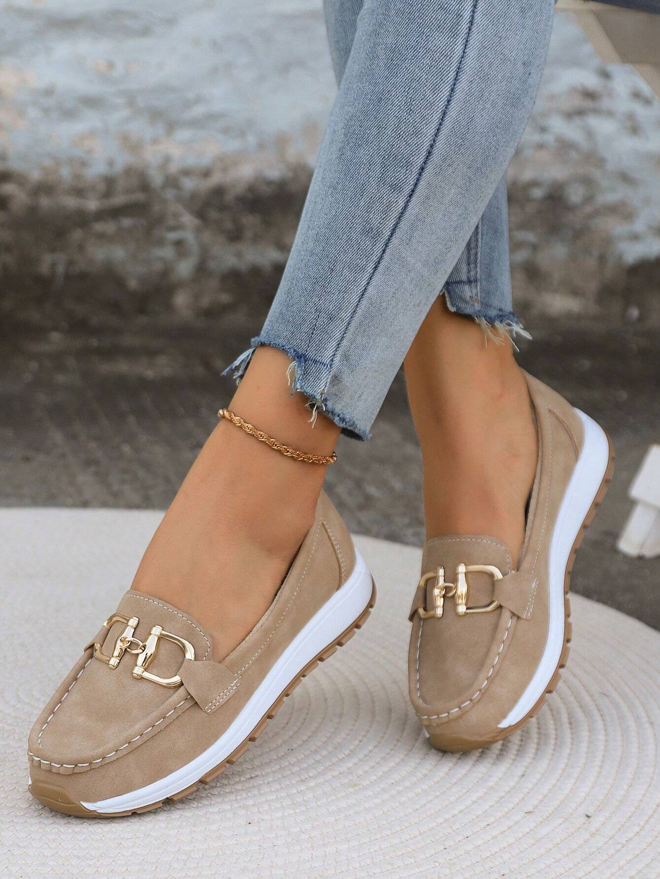 Hazel | Flat Buckle Loafers