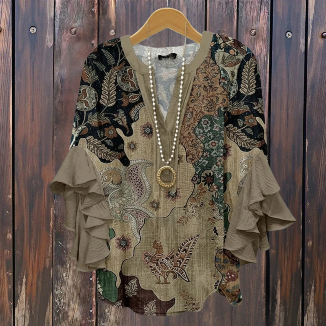 Helena | Elegant Printed Blouse
