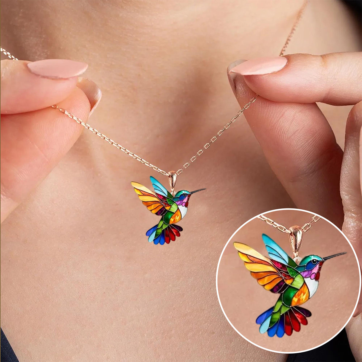 Lola | Beautiful Hummingbird Necklace