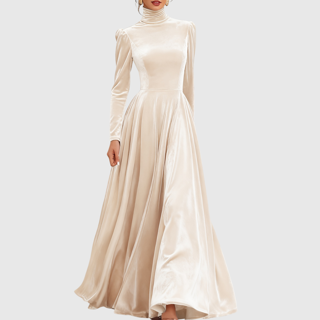 Soophie | Velvet High Neck Dress