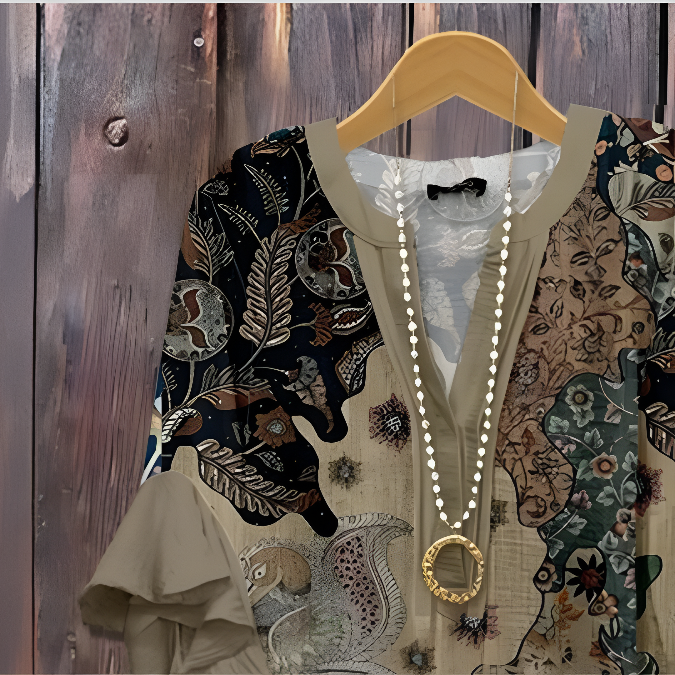 Helena | Elegant Printed Blouse