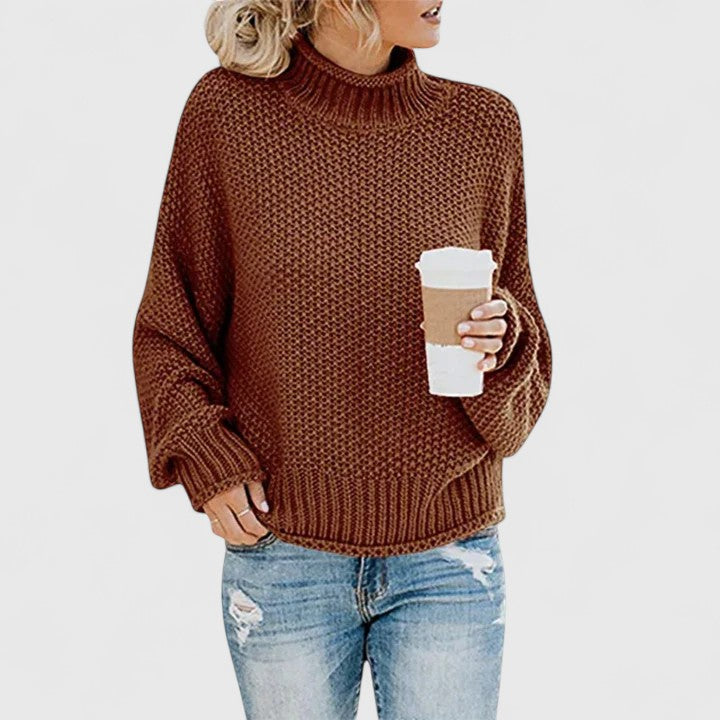Laura – Knitted jumper with turtleneck