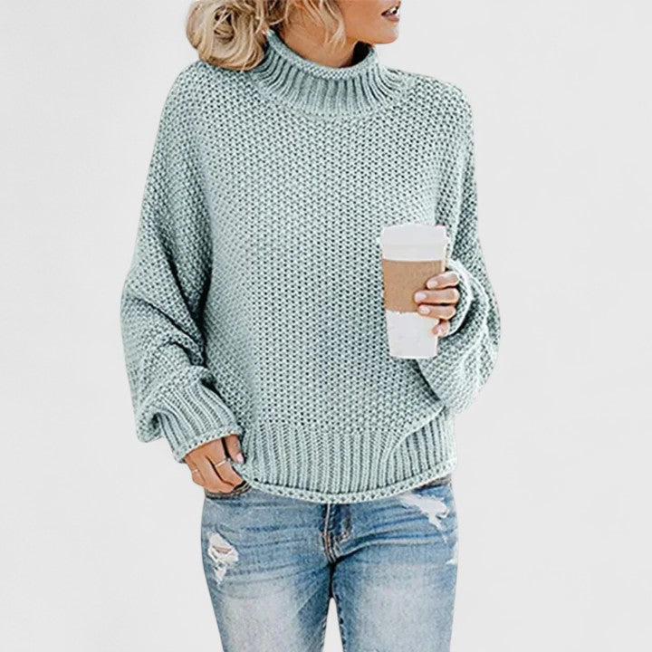 Laura – Knitted jumper with turtleneck