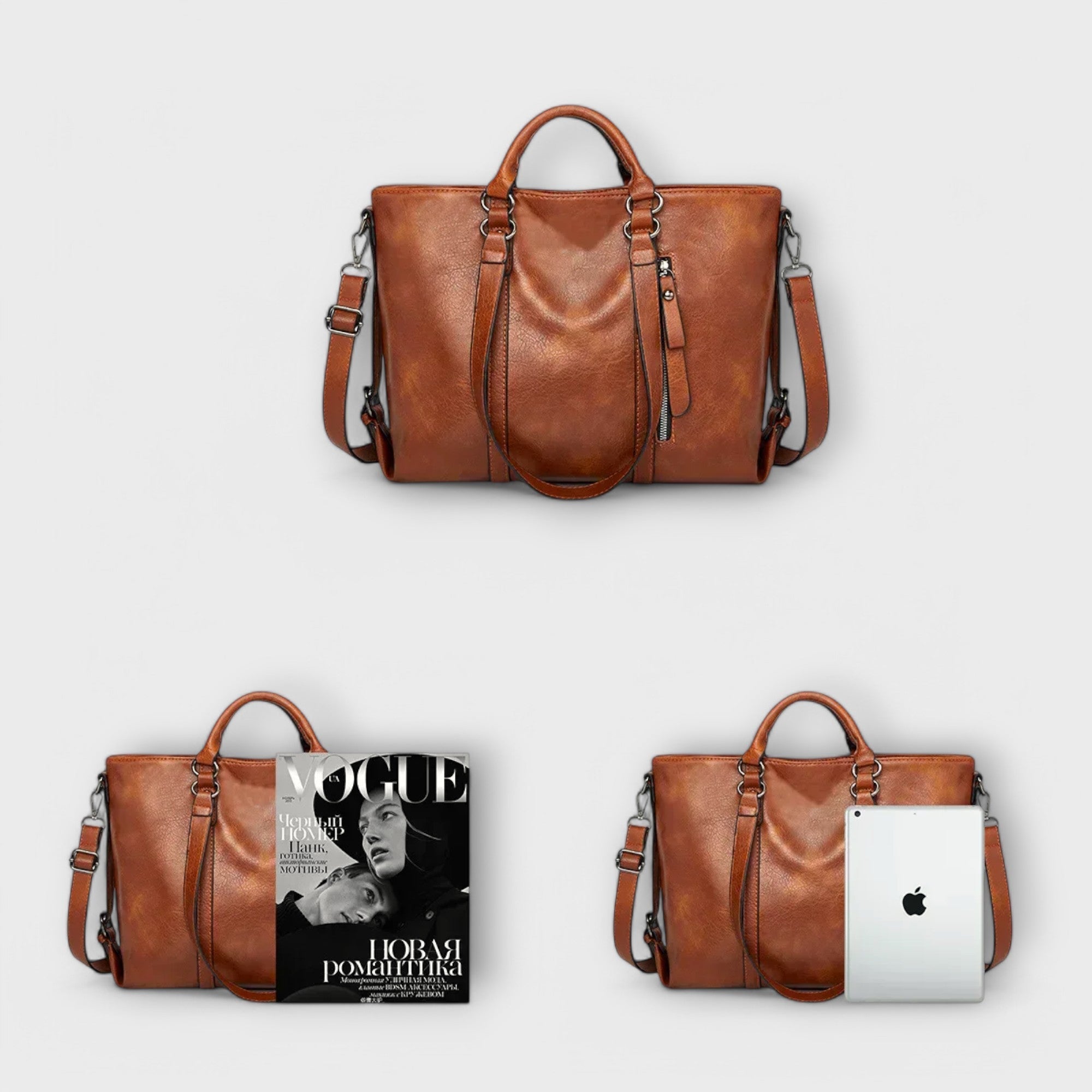 Lora. - Large Leather Bag