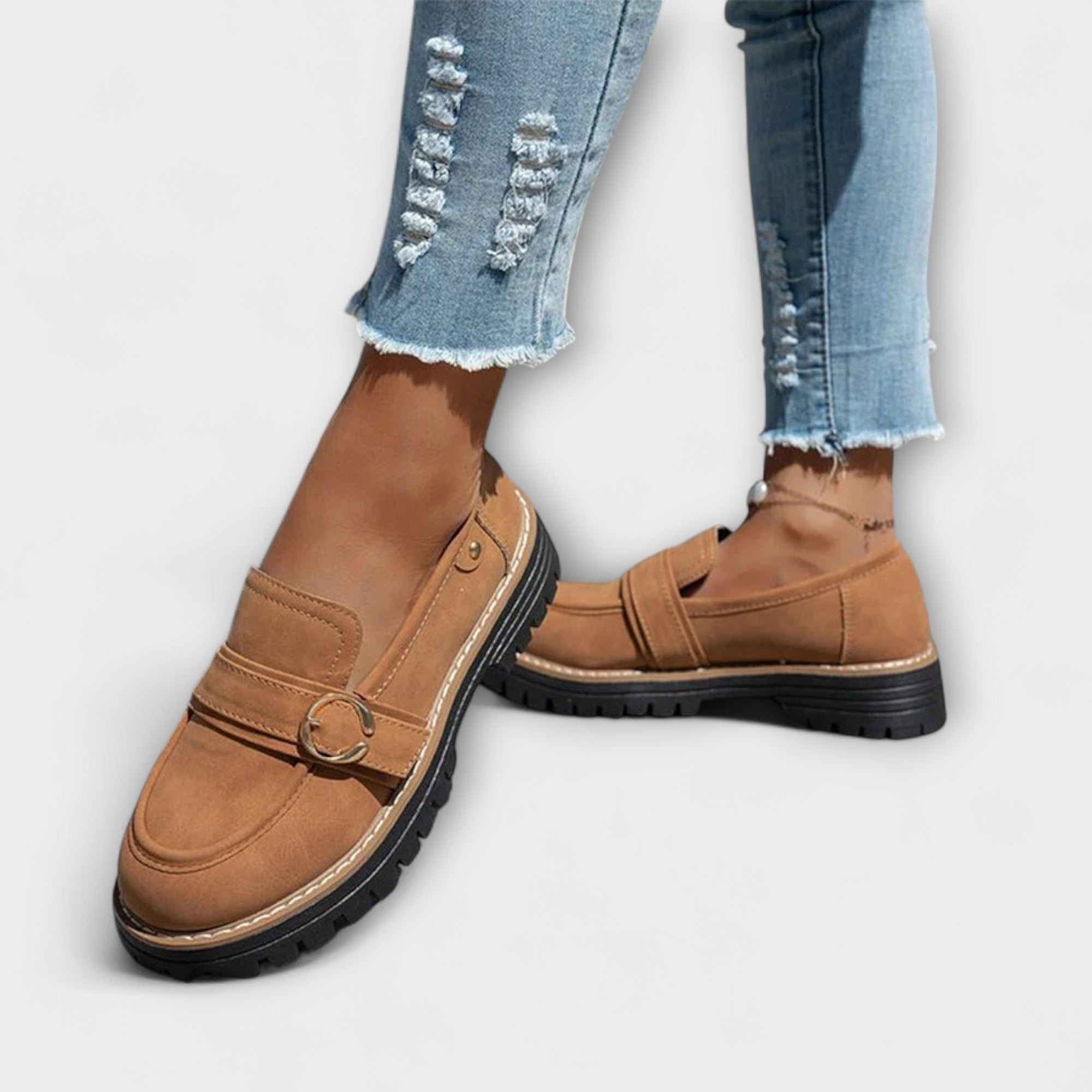 Lora – Casual Loafers with Round Toe