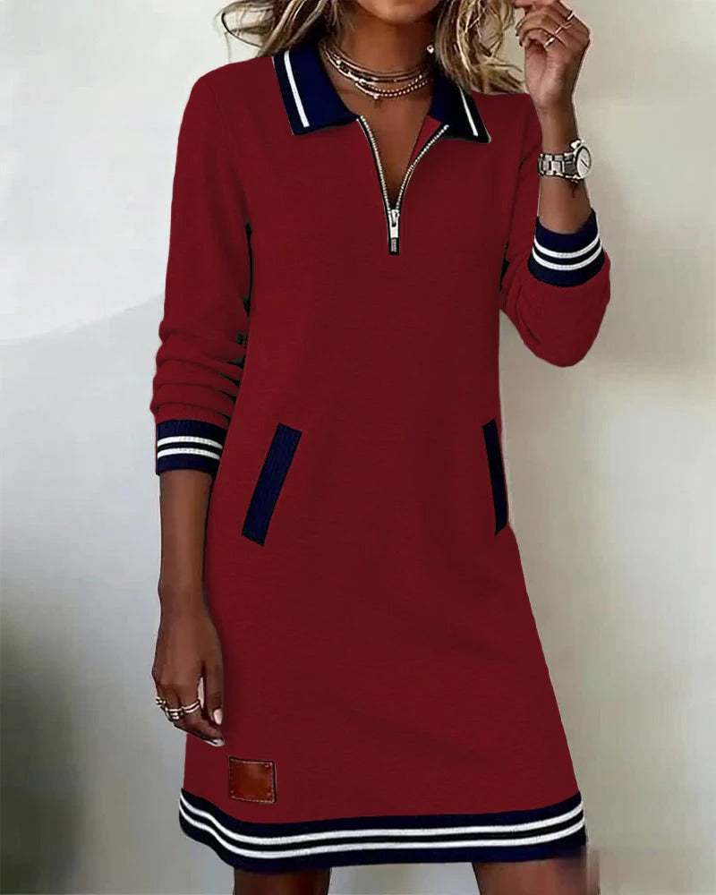 Mara | Long-Sleeve Cotton Dress