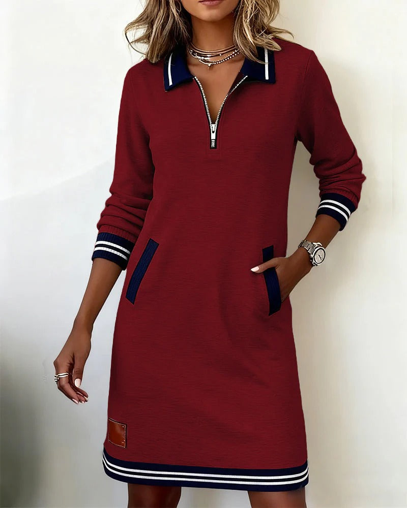Mara | Long-Sleeve Cotton Dress