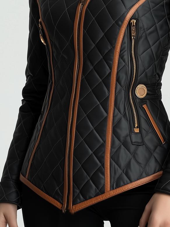 Meredith | Diamond-Quilted Padded Jacket