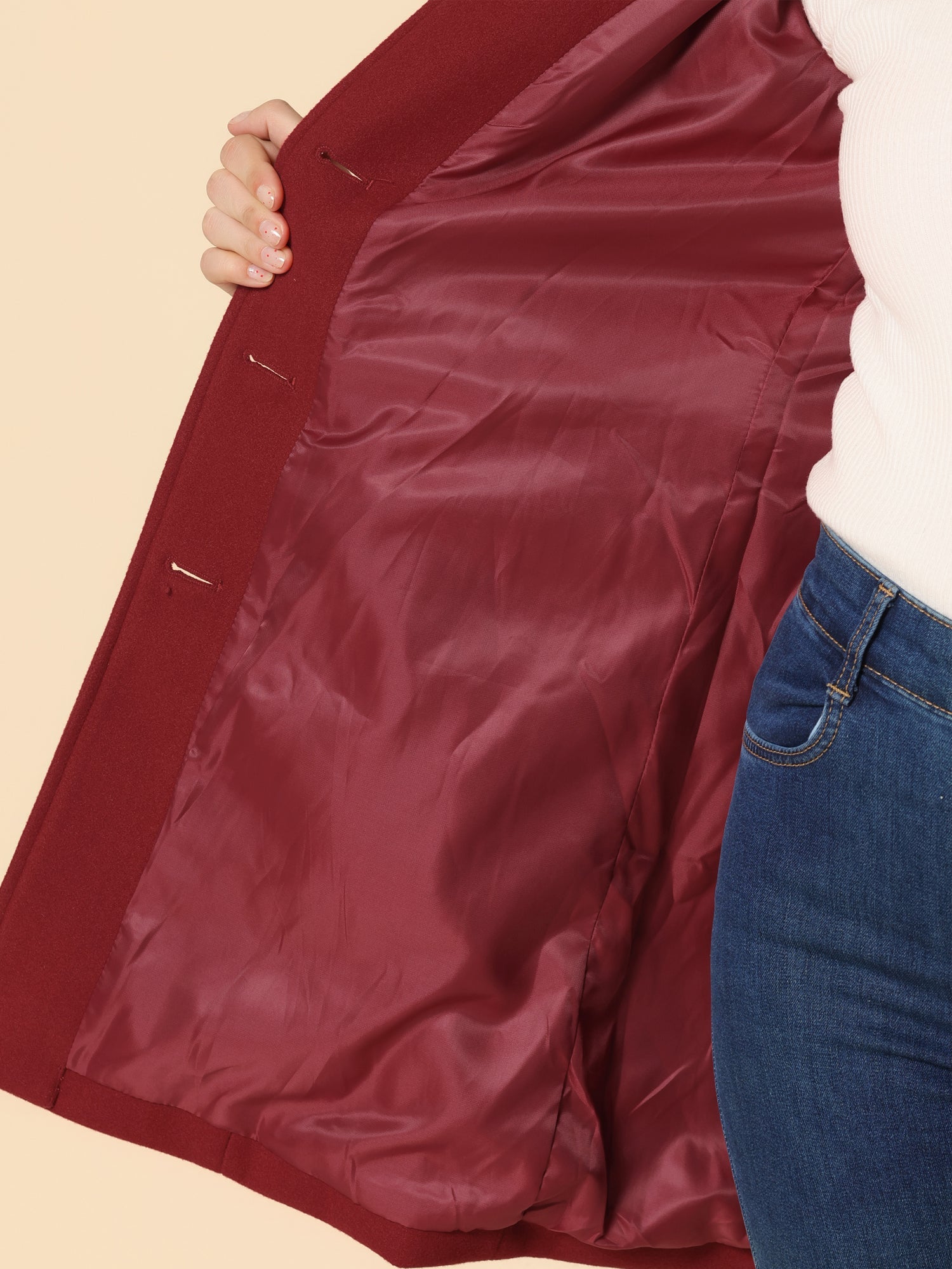 Beatrice | Women’s Single-Breasted Winter Trench Coat