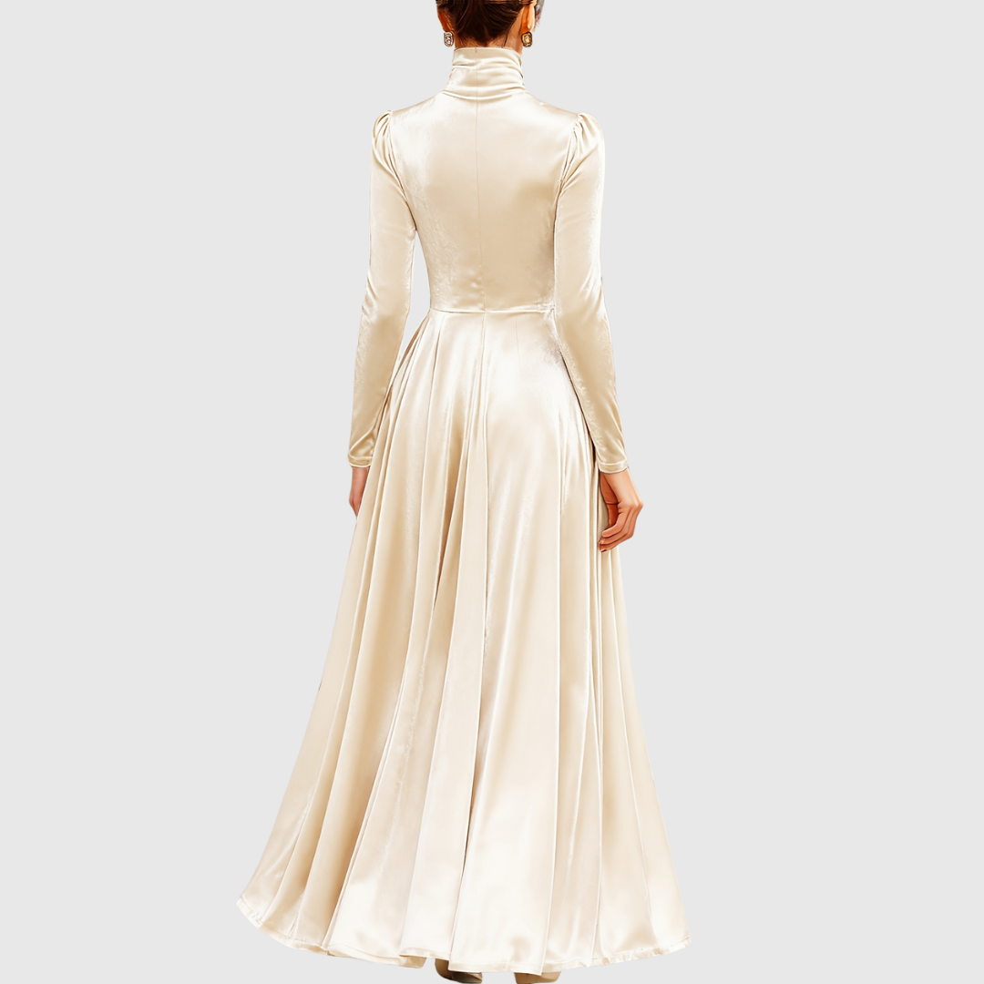 Soophie | Velvet High Neck Dress
