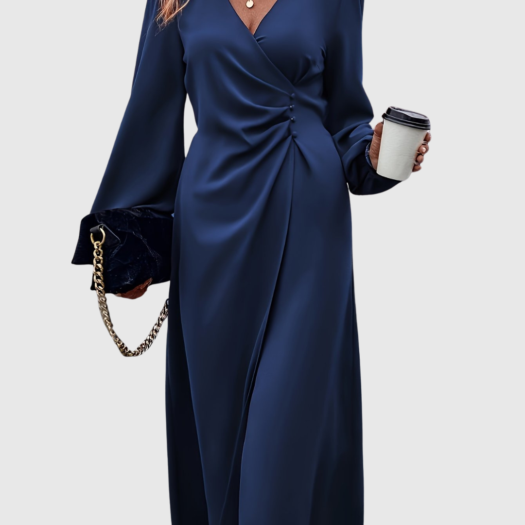 Islanna | Twist Front Commuting Dress