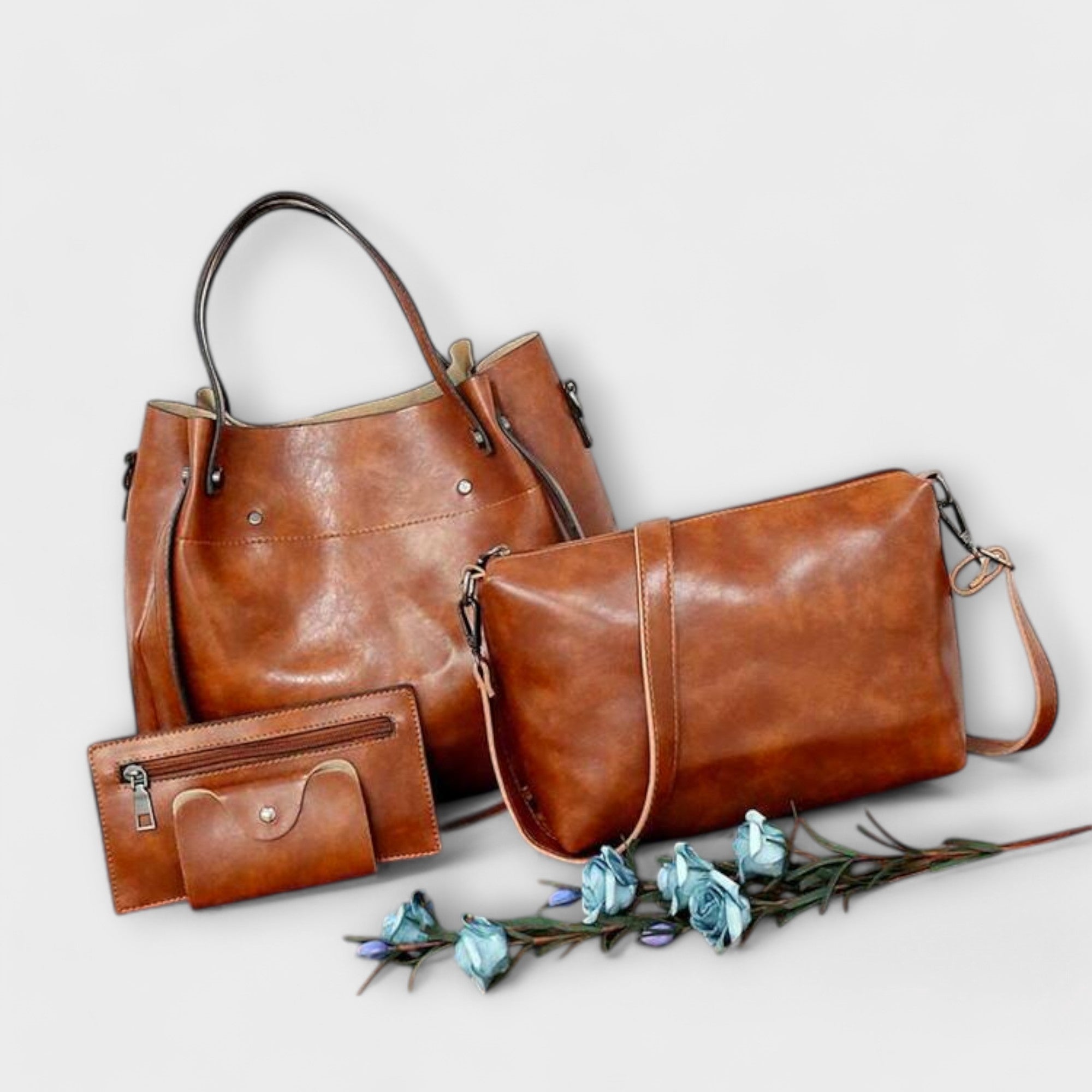 Lora. - 4-Piece Vintage Bag Set