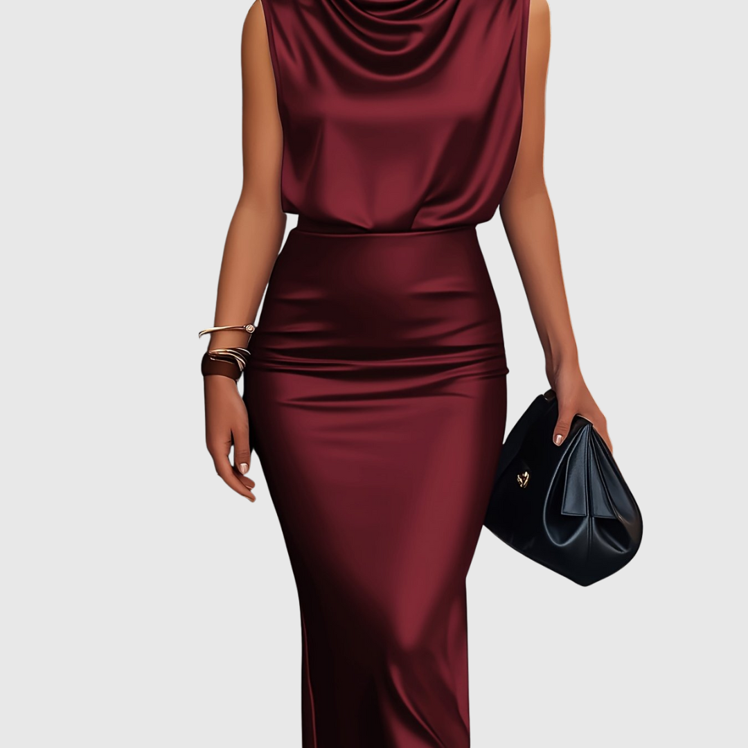 Edem | Satin Top & Skirt Set