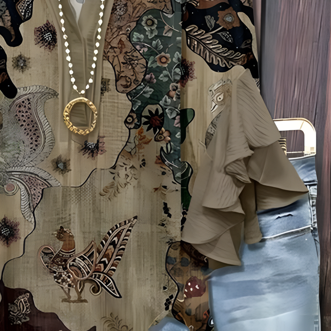 Helena | Elegant Printed Blouse