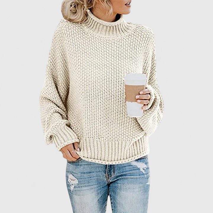 Laura – Knitted jumper with turtleneck