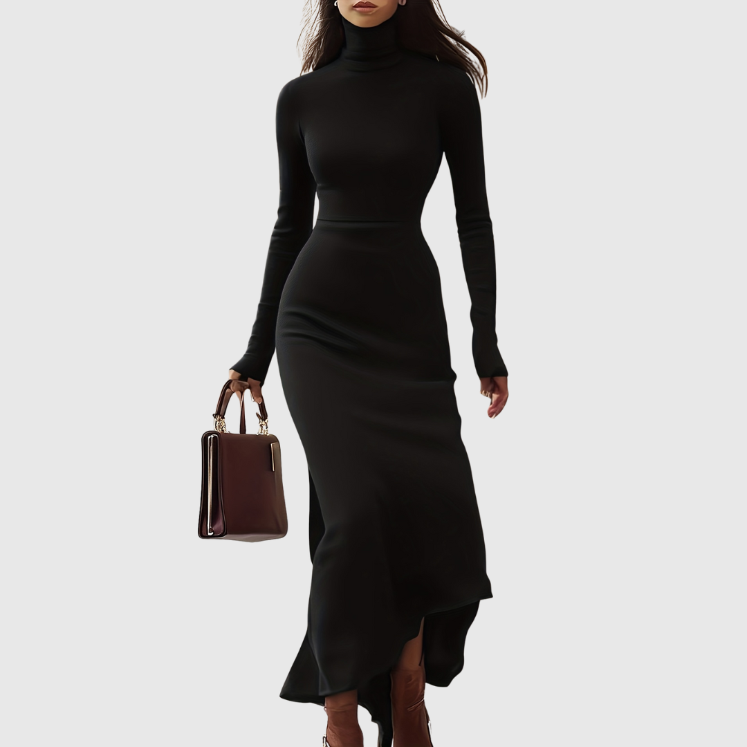Iesla | Autumn/Winter High Neck Tight-Fashion Dress