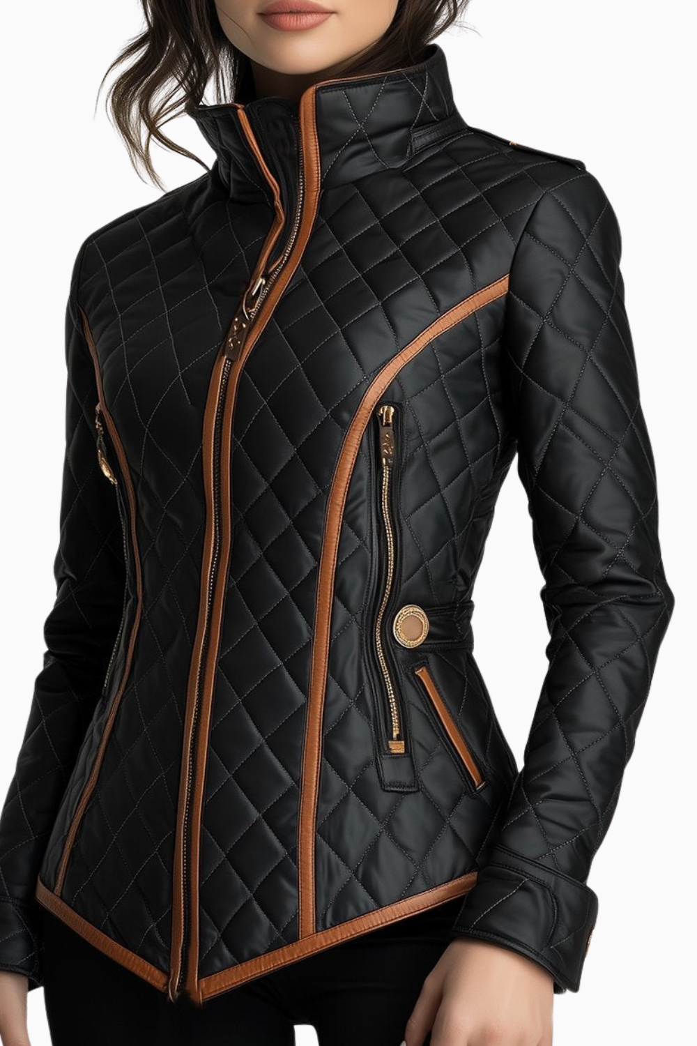 Meredith | Diamond-Quilted Padded Jacket