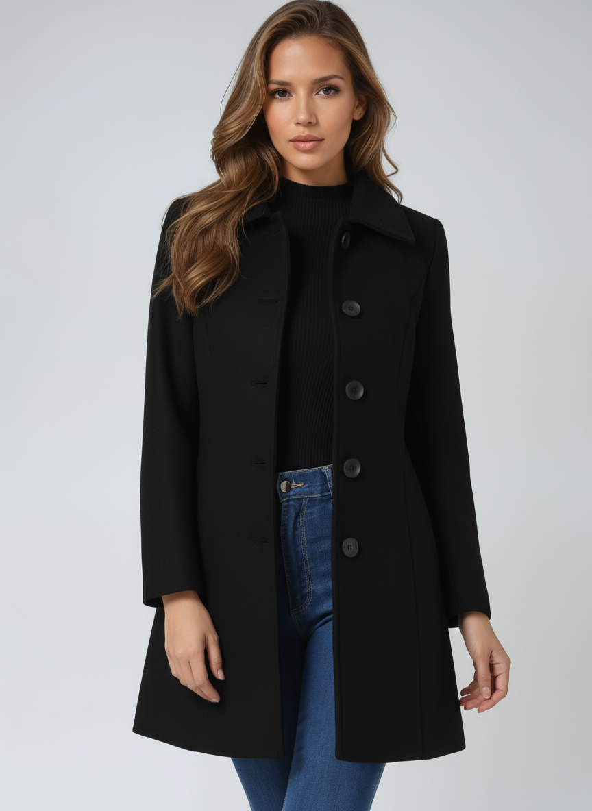 Beatrice | Women’s Single-Breasted Winter Trench Coat