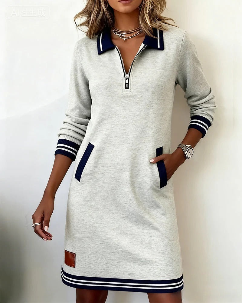Mara | Long-Sleeve Cotton Dress