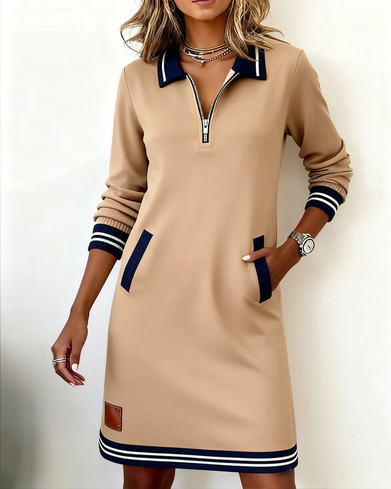 Mara | Long-Sleeve Cotton Dress
